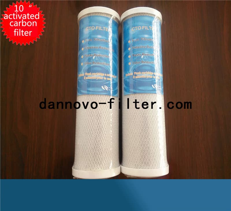 Activated carbon filter cartridge CTO filter